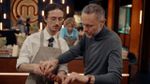 Brochette van filet pur en noedelsalade van Bert De Kock